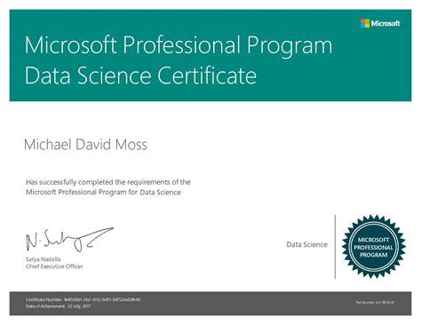 Data Science Certificate - Michael D. Moss, Ph.D. - IT Research & Data ...