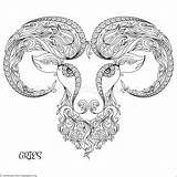 Aries Printable Coloring Page sketch template