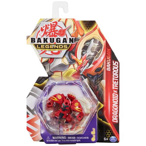 Bakugan Legends, Dragonoid X Tretorous, 2-inch-Tall Collectible Action ...