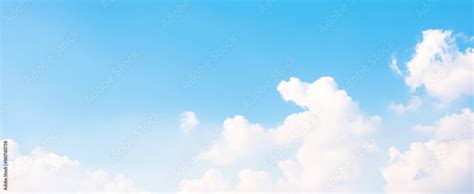 Beautiful summer blue sky, banner background Stock Photo | Adobe Stock