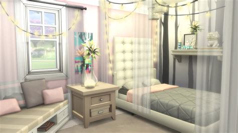 FAIRY LIGHT BEDROOM | Sims 4 Speed Build - YouTube