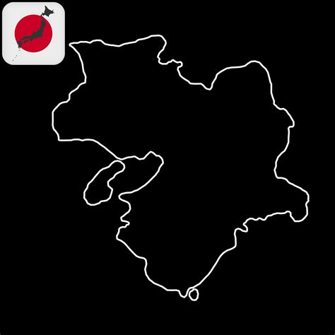 Kansai map, Japan region. Vector illustration 12259628 Vector Art at ...