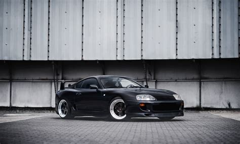 Black Toyota Supra Shod in JR Wheels Wrapped in Continental Tires — CARiD.com Gallery