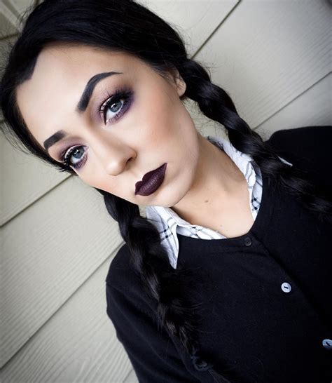 Wednesday Addams Halloween Makeup by @ericagamby | Makeup, Halloween ...