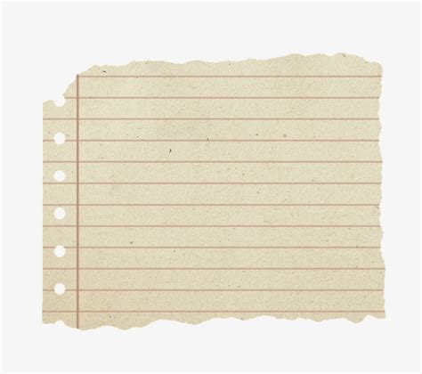 Shabby Paper, Block, Torn Leaf, Writing Block, Torn - Ripped Lined Paper Png - 857x720 PNG ...