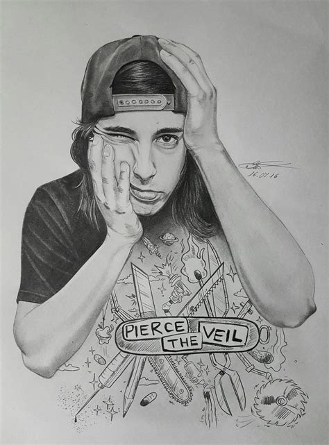 Vic Fuentes of Pierce the veil by OlyaZabolockaya5 on DeviantArt