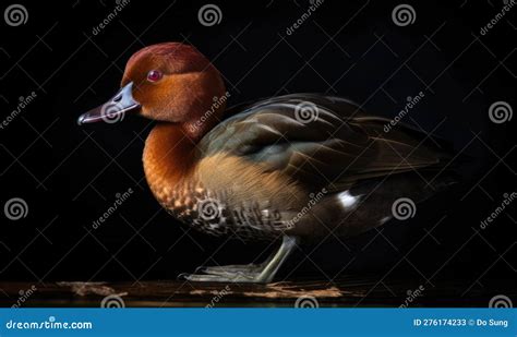 A Beautiful Photograph of Madagascar Pochard Stock Illustration - Illustration of species ...