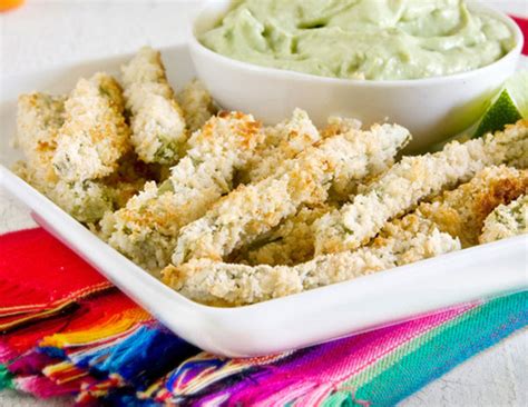 Cactus fries with avocado dipping sauce recipe