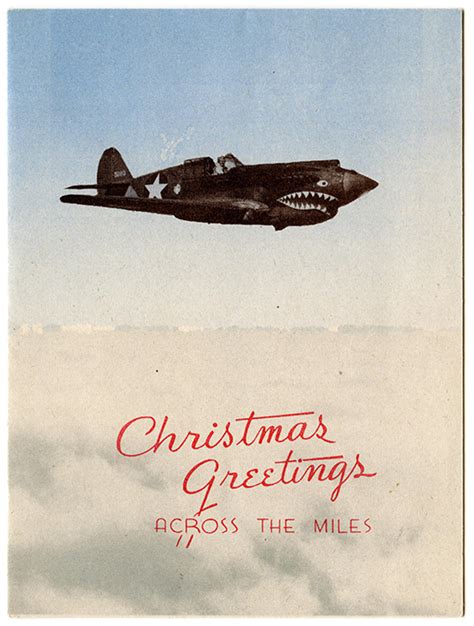 WWII USAAF 1944 Christmas Card from Foster Field in Victoria, Texas ...