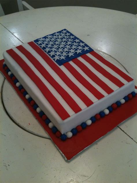 American Flag Cake | Flag cake, American flag cake, Patriotic cake