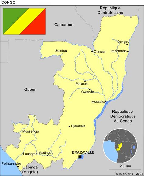 Brazzaville - carte du congo » Vacances - Arts- Guides Voyages