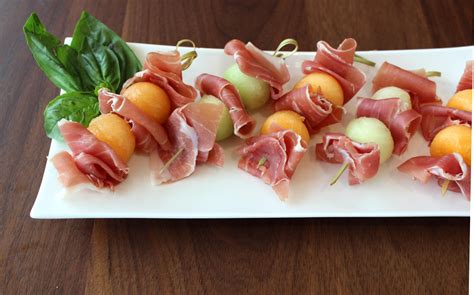 Melon and Prosciutto di Parma Skewers - Prosciutto Di Parma