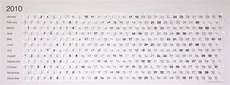 Bubble Wrap Calendar