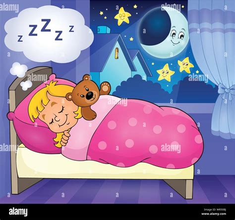 Sleeping child theme image 4 Stock Vector Image & Art - Alamy