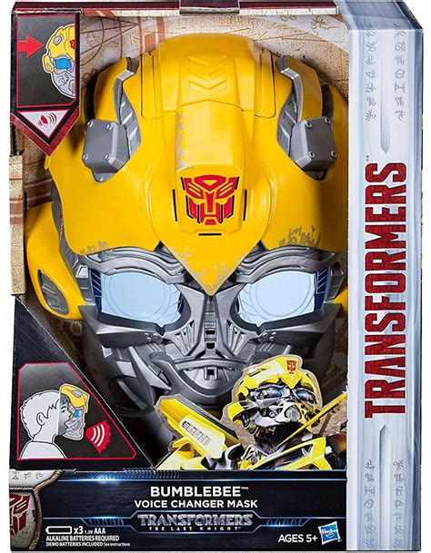 Transformers The Last Knight Bumblebee Voice Changer Mask Hasbro Toys ...