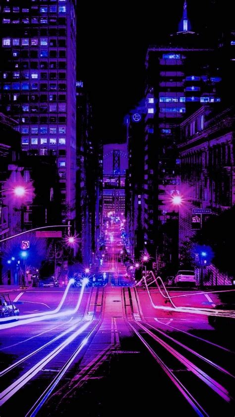 Neon City Aesthetic Wallpaper for iPhone and Android