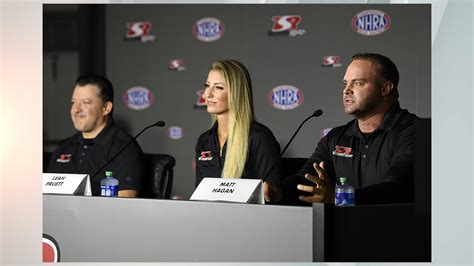 Tony Stewart enters NHRA with fiancée Leah Pruett, Matt Hagan ...