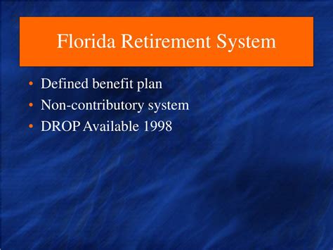 PPT - Florida Retirement System PowerPoint Presentation, free download - ID:6876055