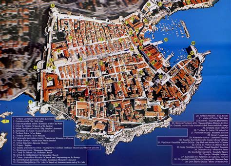 Dubrovnik, Croatia town map | Mapa turístico, Dubrovnik, O turista