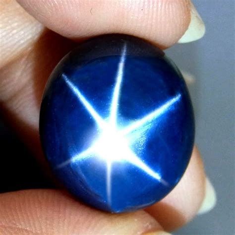 CERTIFIED - 21.46 Carat Blue Star Sapphire - Gorgeous | Blue star ...