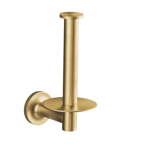 KOHLER Purist Single Post Toilet Paper Holder in Vibrant Moderne Brushed Gold-K-14444-BGD - The ...