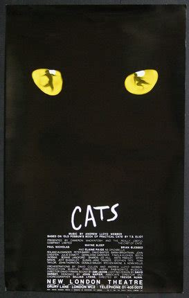 Cats - New London Theatre | Original Vintage Poster | Chisholm Larsson ...