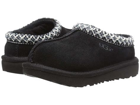 UGG Kids Tasman II (Toddler/Little Kid/Big Kid) (Black) Kids Shoes | Slippers.com - Shop Comfy