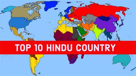 Top 10 most hindu religion populated countries in the world 2020| हिन्दु देश - YouTube