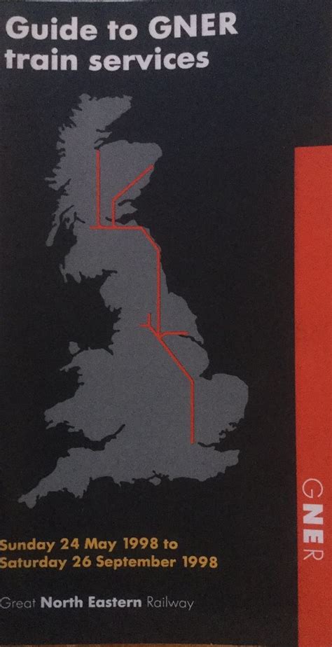 East Coast Main Line timetable from 1998 after BR was priv… | Flickr