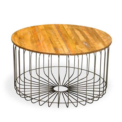 [View 36+] Round Coffee Table With Basket Storage
