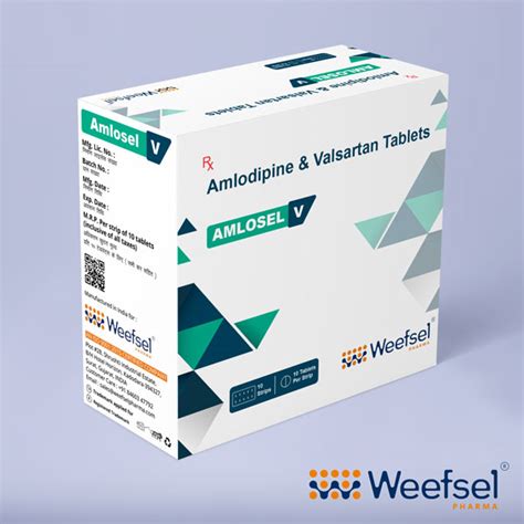 Amlodipine And Valsartan Tablets - Weefsel Pharma