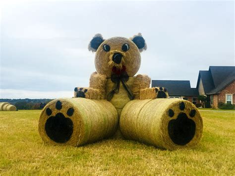 Texas Couple Creates Incredible Hay Bale Sculptures That Delight Their Community