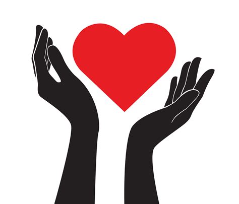 hands holding heart art vector 533849 Vector Art at Vecteezy