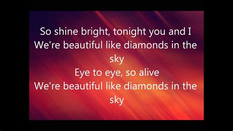 Rihanna Diamonds Lyrics - YouTube