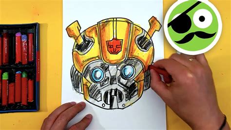 How to Draw Bumblebee head | How to Draw Transformers - YouTube