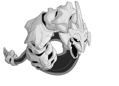 My Onix evolution, Fossilix, a Rock/Ghost type which evolves when given the Rare Bone and ...