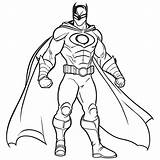 Superhero Logo Coloring Page sketch template