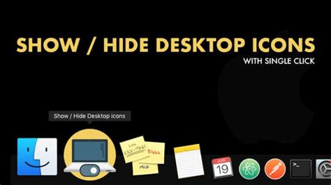 How to Show or Hide Desktop Icons on Mac Quickly with Just One Click