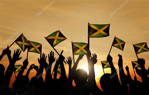 Waving Jamaican Flag