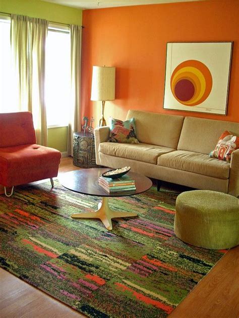 Orange And Brown Living Room Decorating Ideas | House Decor Interior