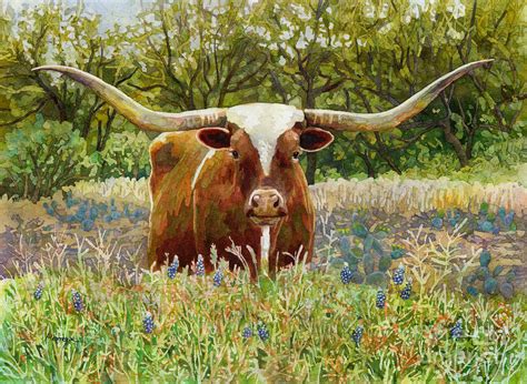 Longhorn Painting