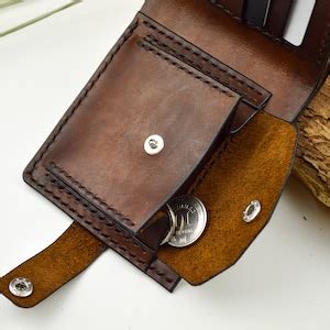 Personalized Minimalist Leather Bifold, Leather Bifold Wallet, Leather ...