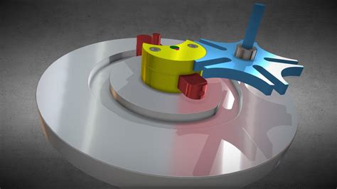 Slot Guided Geneva Mechanism - Download Free 3D model by trinityscsp [9c6bd28] - Sketchfab