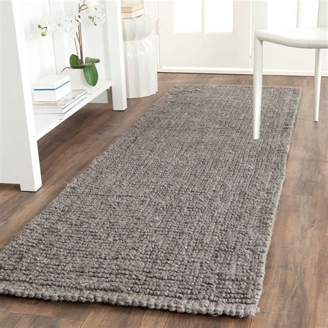 Safavieh Hand-woven Natural Fiber Light Grey Jute Rug (2'6 x 8') | Overstock.com Shopping - The ...