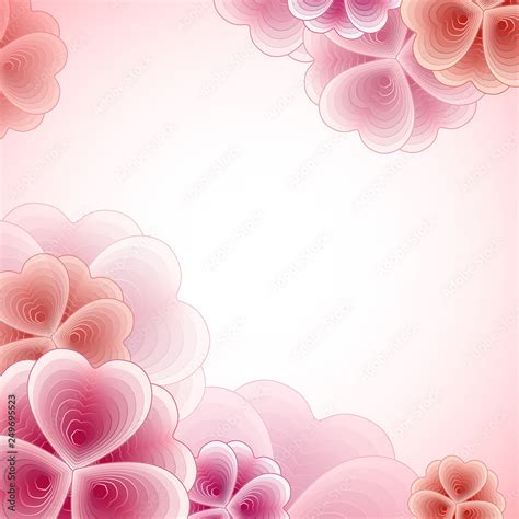 Floral background in gentle pastel colors. Abstract vector. arrangement of flowers in pink ...