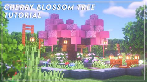 How to Make a Cherry Blossom Tree in Minecraft (Custom Tree) - YouTube