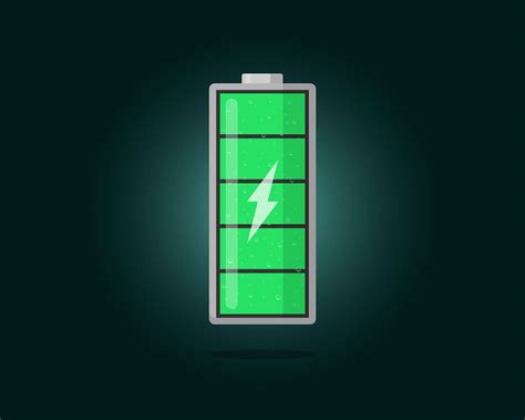 High electric power green battery charged energy indicator with ...