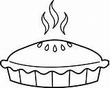 Pie Apple Clipart Coloring Pages Clipartmag Sketch Page sketch template