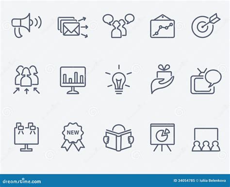 Marketing Icon Set Royalty Free Stock Photo - Image: 34054785