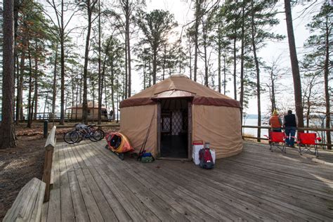 Degray Camping & YURTs | Arkansas State Parks Yurt Tent, Yurt Camping ...